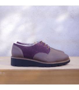 Oxford Vegan shoes Gea Taupe