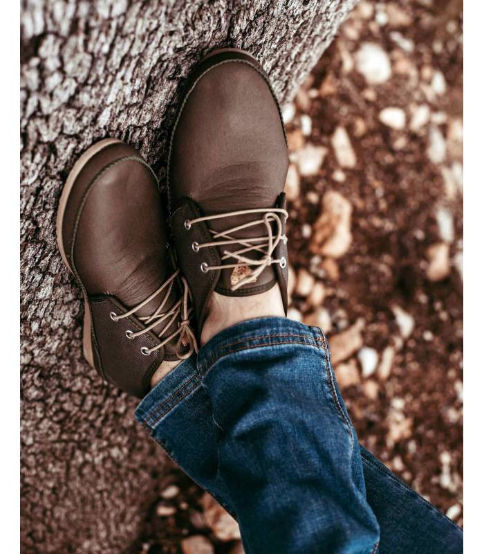 Vegan Leather Boots For Men Horus Chocolate. Buy online