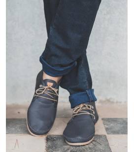 Vegan Leather Boots For Men Horus Dark Grey