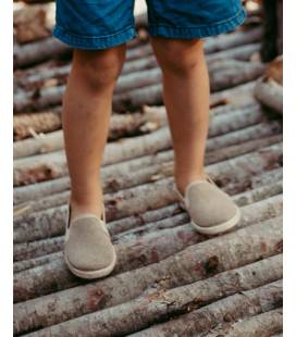 Zapatillas infantiles REA unisex de algodón orgánico green