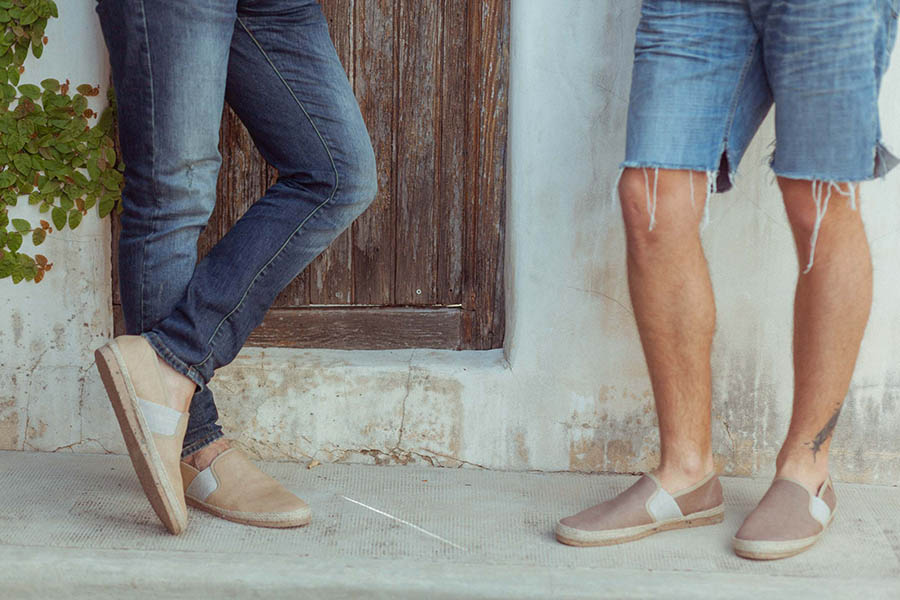 Zapatillas sostenibles para hombre primavera, verano. Hechas en España de algodón orgánico y goma recilada