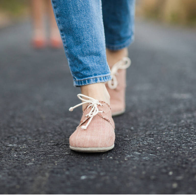 Zapatos veganos con cordones tipo blucher de algodón orgánico Slowers